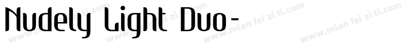 Nudely Light Duo字体转换